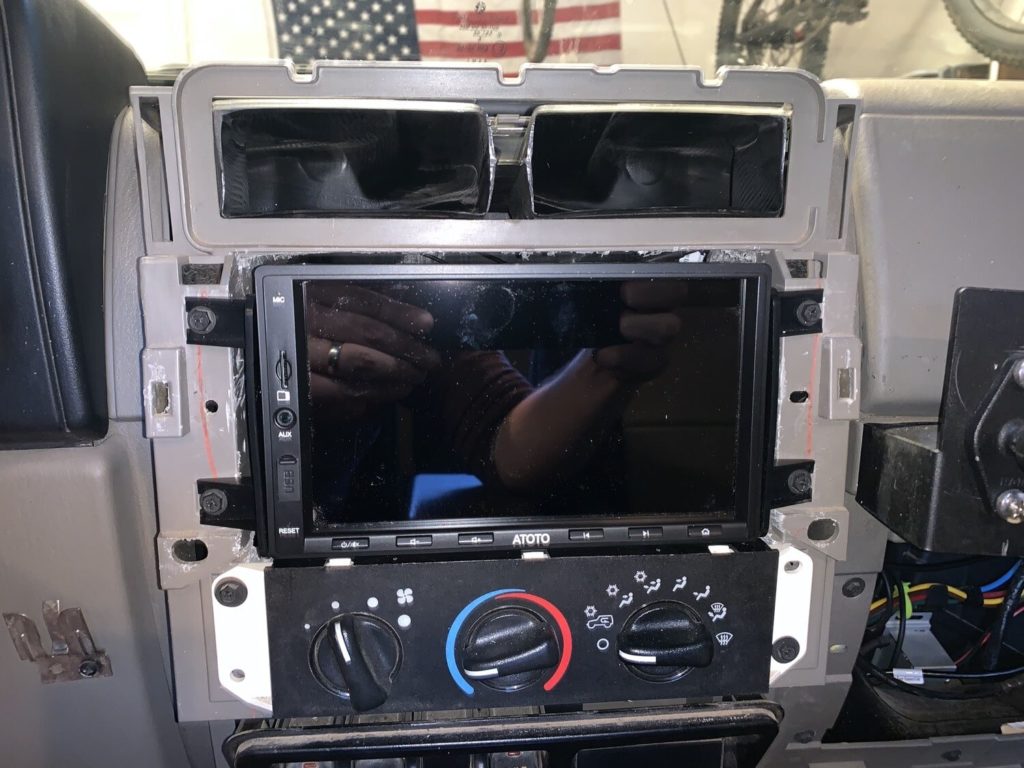 2004 jeep wrangler double on sale din dash kit