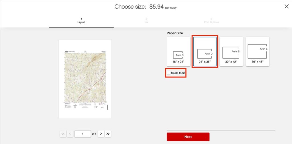 Printing Full-Size USGS Or USFS Topo Quad Maps At Staples - Southeast 4x4  Trails